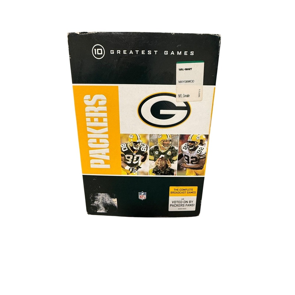 Green Bay Packers 10 Greatest Games DVD Box Set Complete Broadcasts NFL History